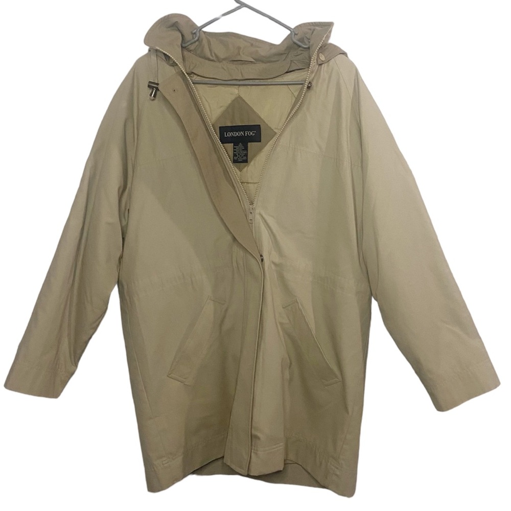 Beige Men’s Small Thick London Fog Thick Coat Size S Reg